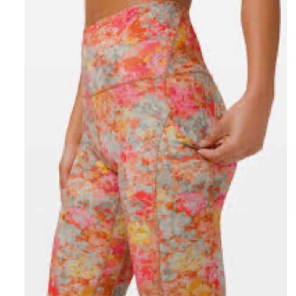 Lululemon Align Pant 25" Leggings Inflorescence Multi Size 6